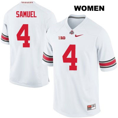 Ohio State Buckeyes Women's Curtis Samuel #4 White Authentic Nike College NCAA Stitched Football Jersey PP19I53OW